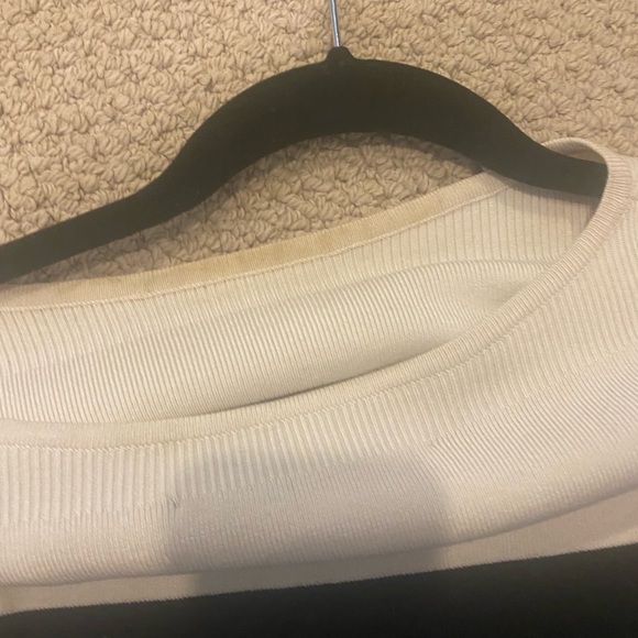 Derek Lam Ioc x Athleta Colorblock Central Sweater Size Small Black Cream - Picture 8 of 10